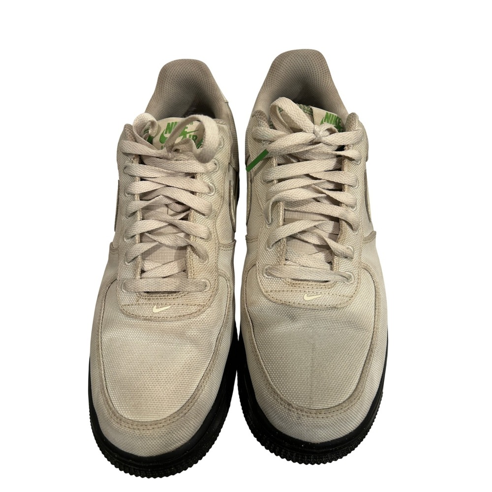 Nike Air Force 1 Low Canvas Men's Size 11.5 Light Bone Black FJ4160-002